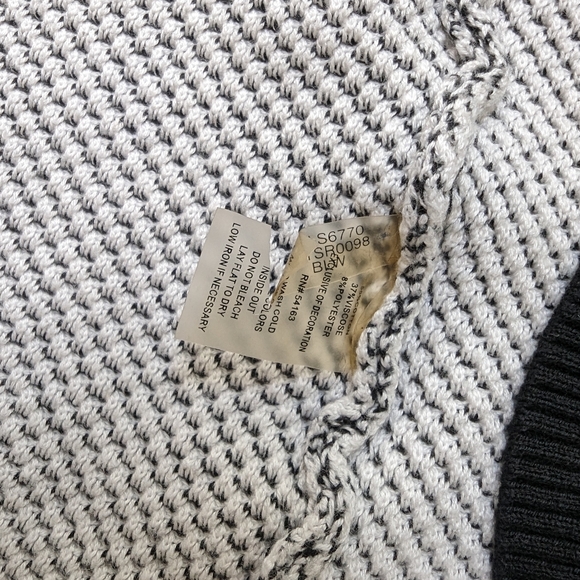 Calvin Klein Womens Black White Short Sleeve Knit Cardigan Sweater Size M - Picture 9 of 15